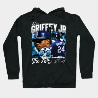 Ken Griffey Jr The Kid Basketball Legend Signature Vintage Retro 80s 90s Bootleg Rap Style Hoodie